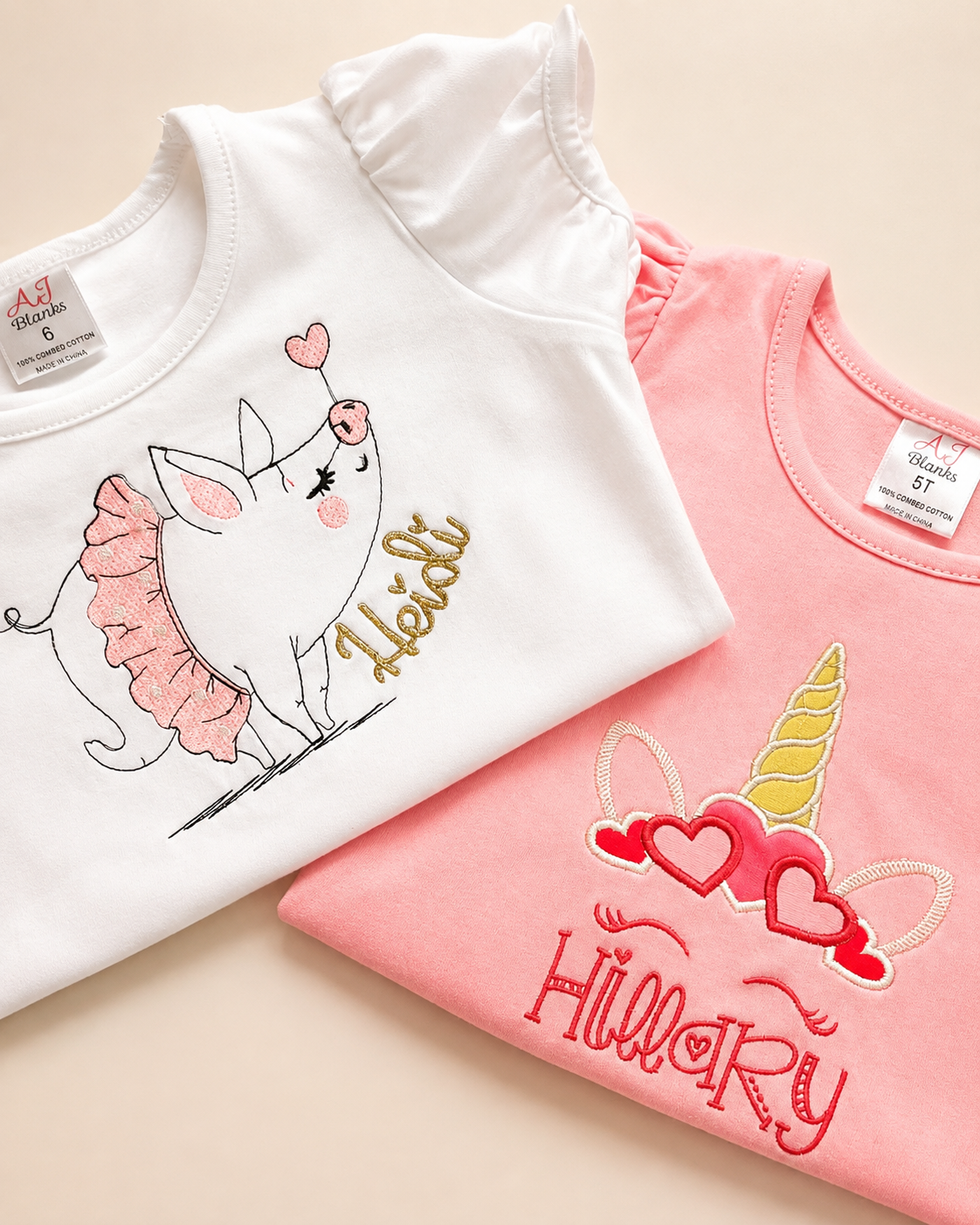 Personalized embroidered children's clothing
